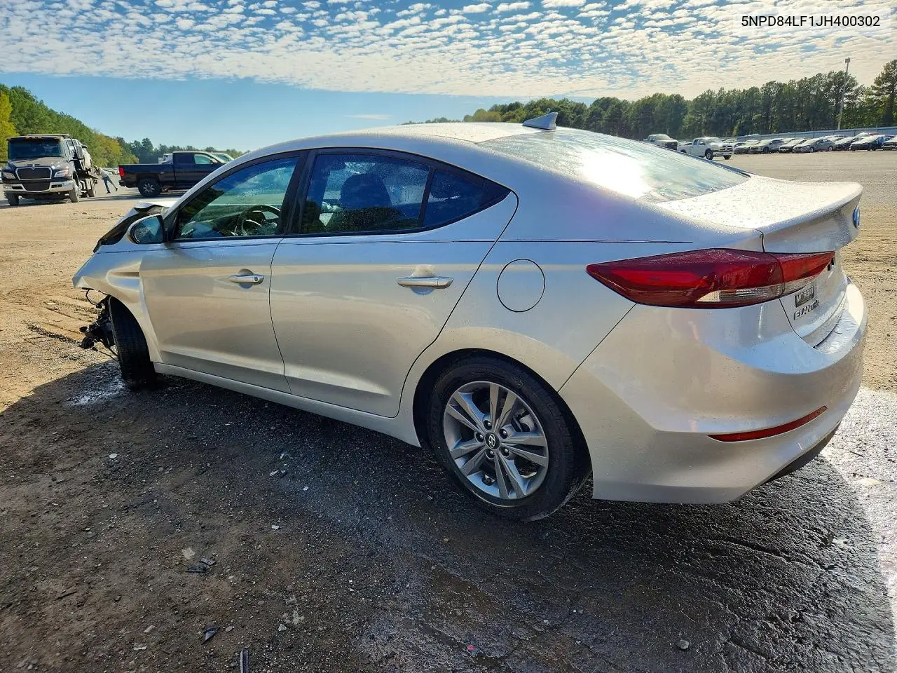 2018 HYUNDAI ELANTRA VIN 5NPD84LF1JH400302 — фото 2