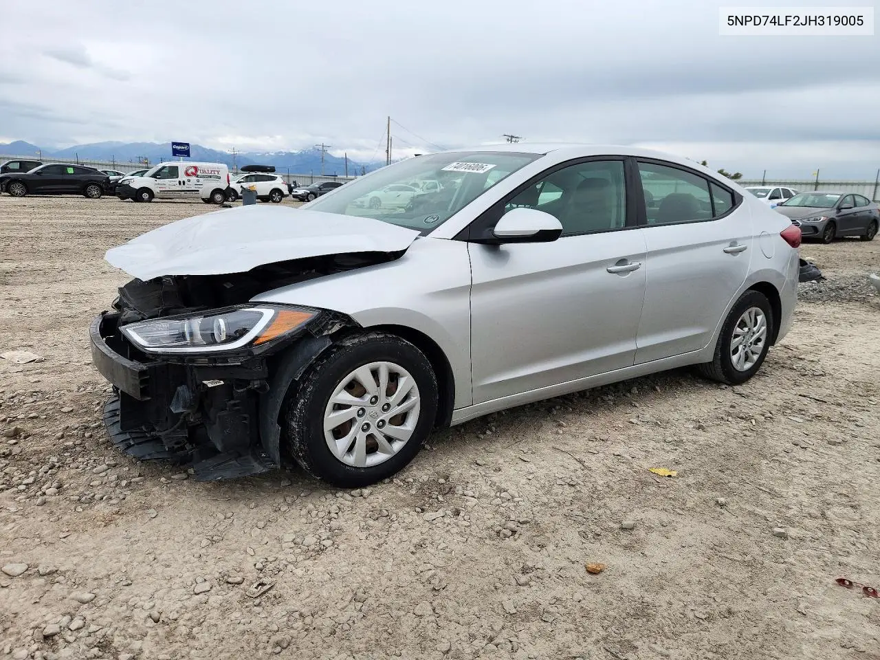HYUNDAI ELANTRA 2018, VIN 5NPD74LF2JH319005
