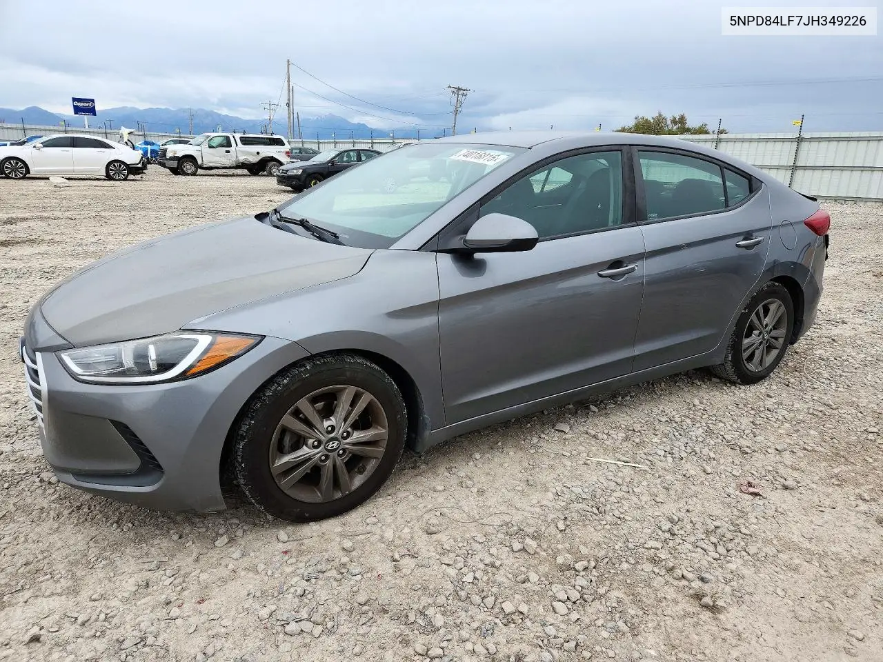 HYUNDAI ELANTRA 2018, VIN 5NPD84LF7JH349226