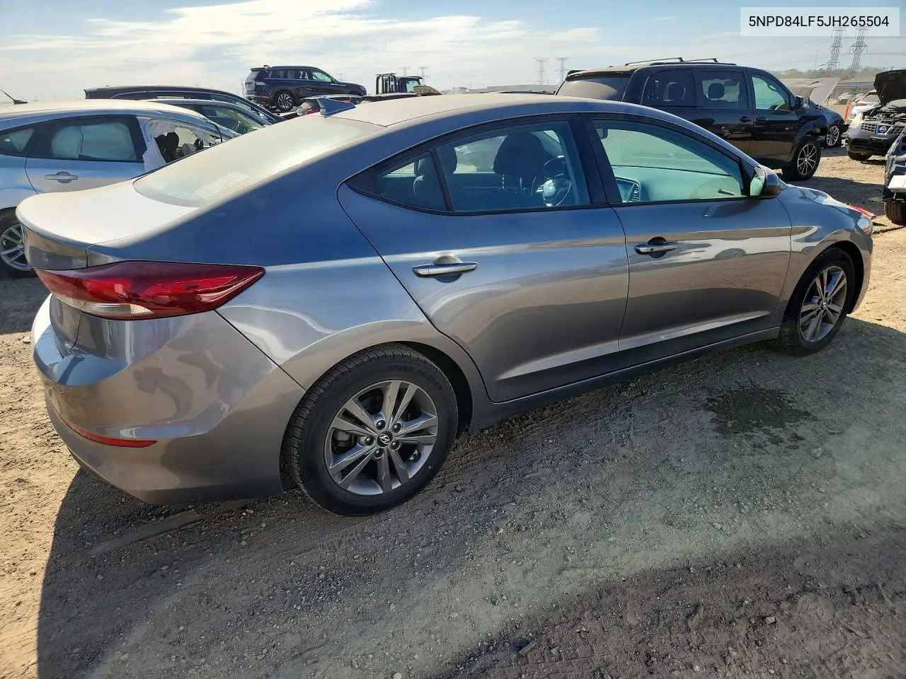 2018 HYUNDAI ELANTRA VIN 5NPD84LF5JH265504 — фото 3