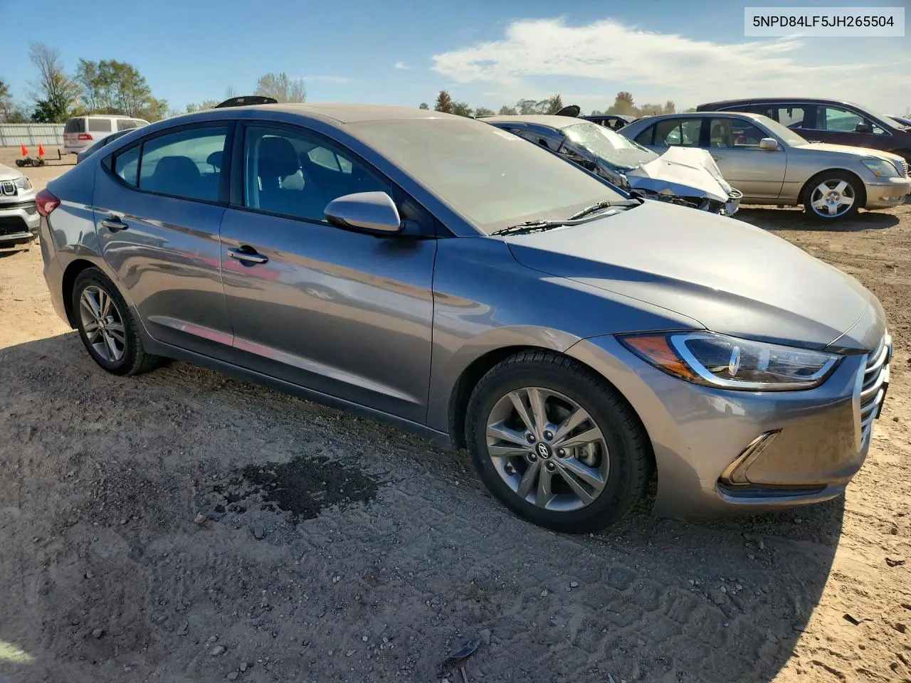 2018 HYUNDAI ELANTRA VIN 5NPD84LF5JH265504 — фото 4