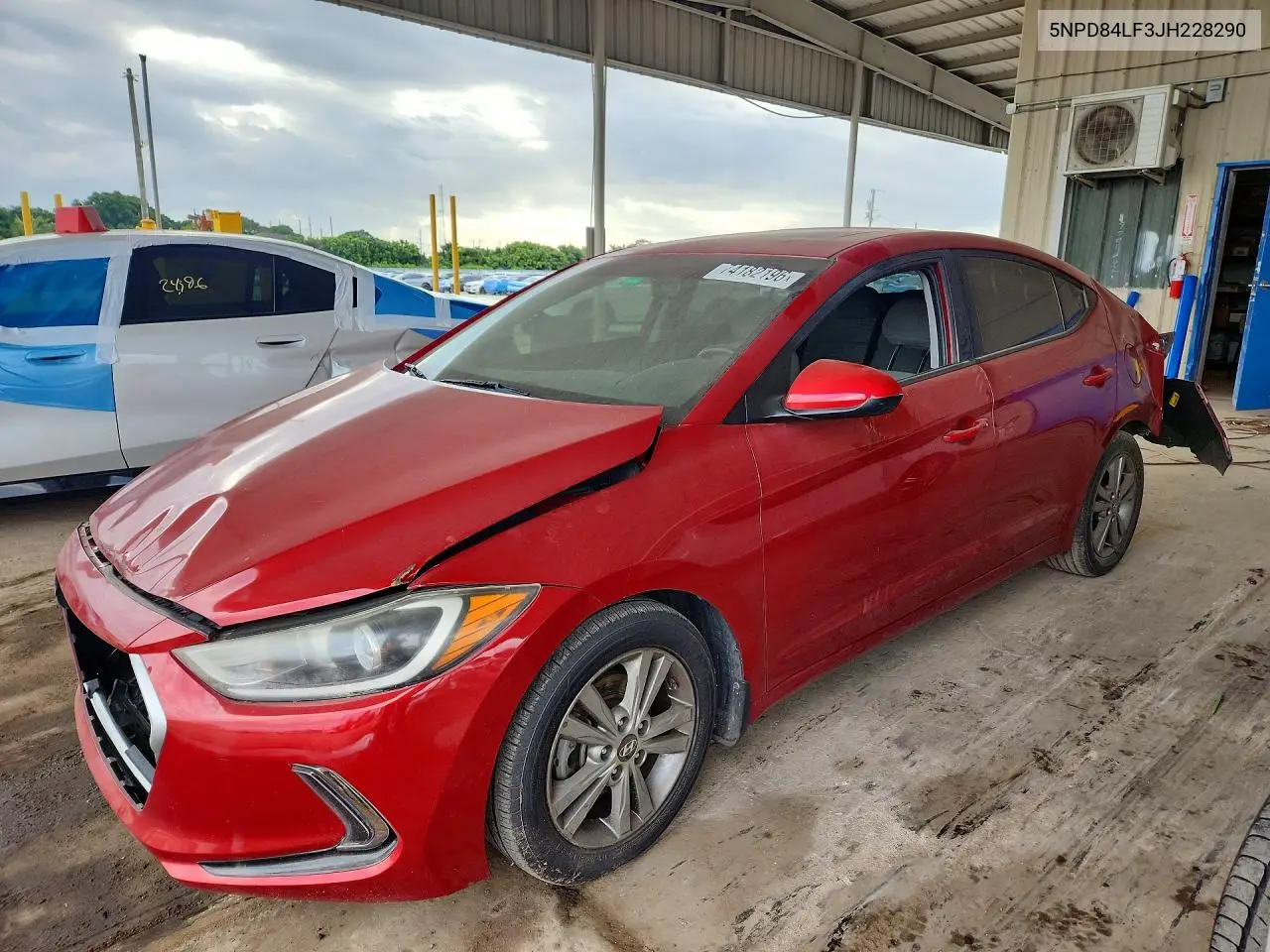 HYUNDAI ELANTRA 2018, VIN 5NPD84LF3JH228290