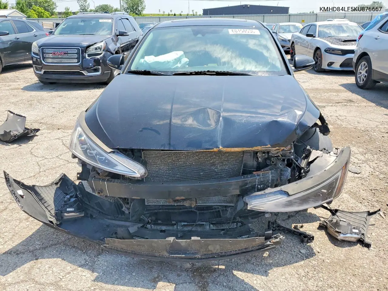 2019 HYUNDAI ELANTRA VIN KMHD84LF5KU876667 — фото 5