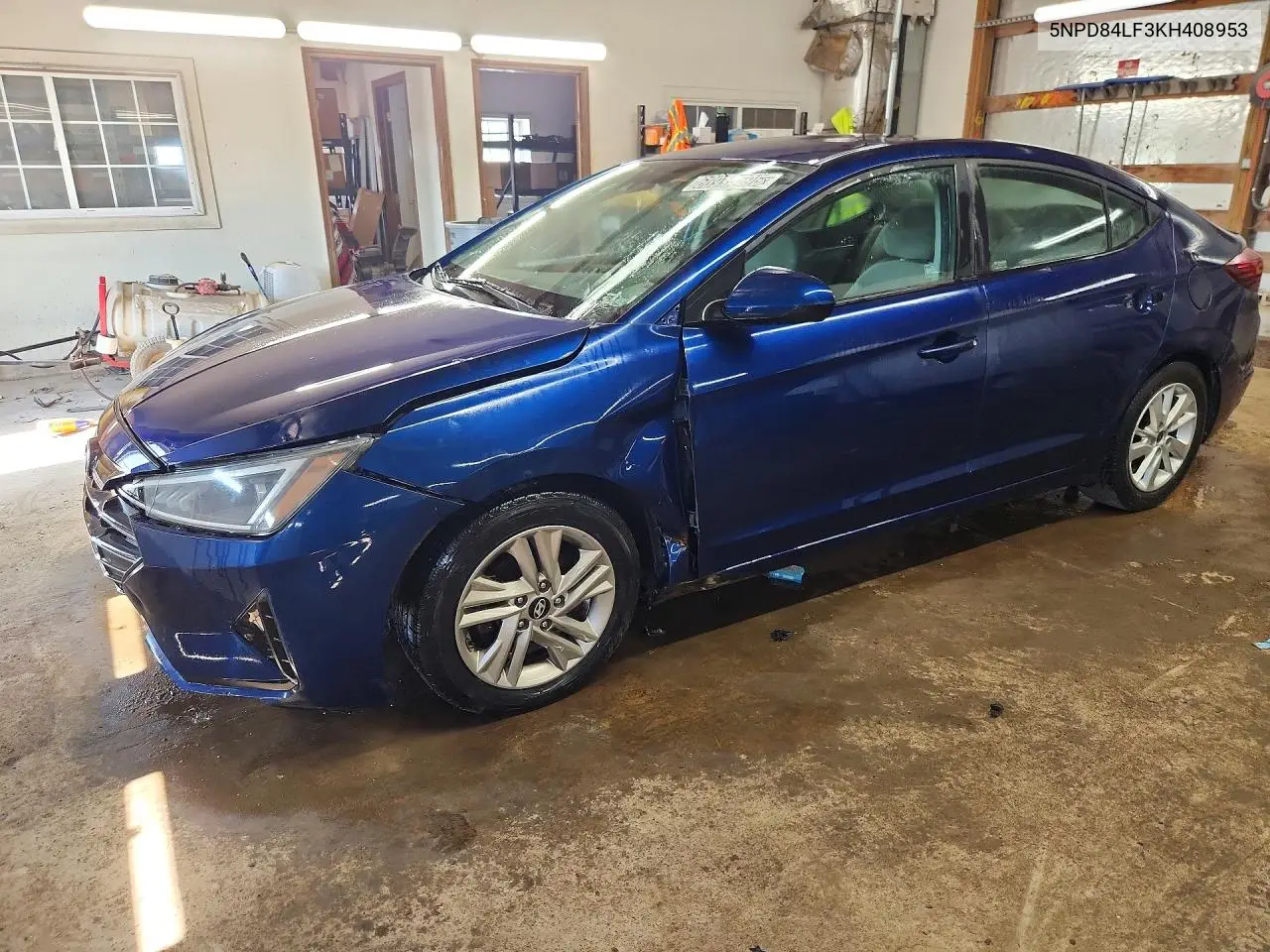 HYUNDAI ELANTRA 2019, VIN 5NPD84LF3KH408953