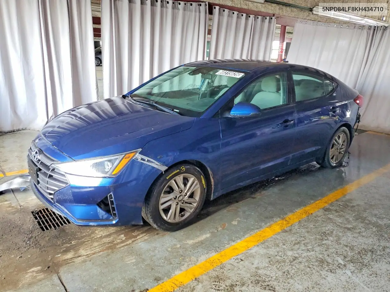 HYUNDAI ELANTRA 2019, VIN 5NPD84LF8KH434710