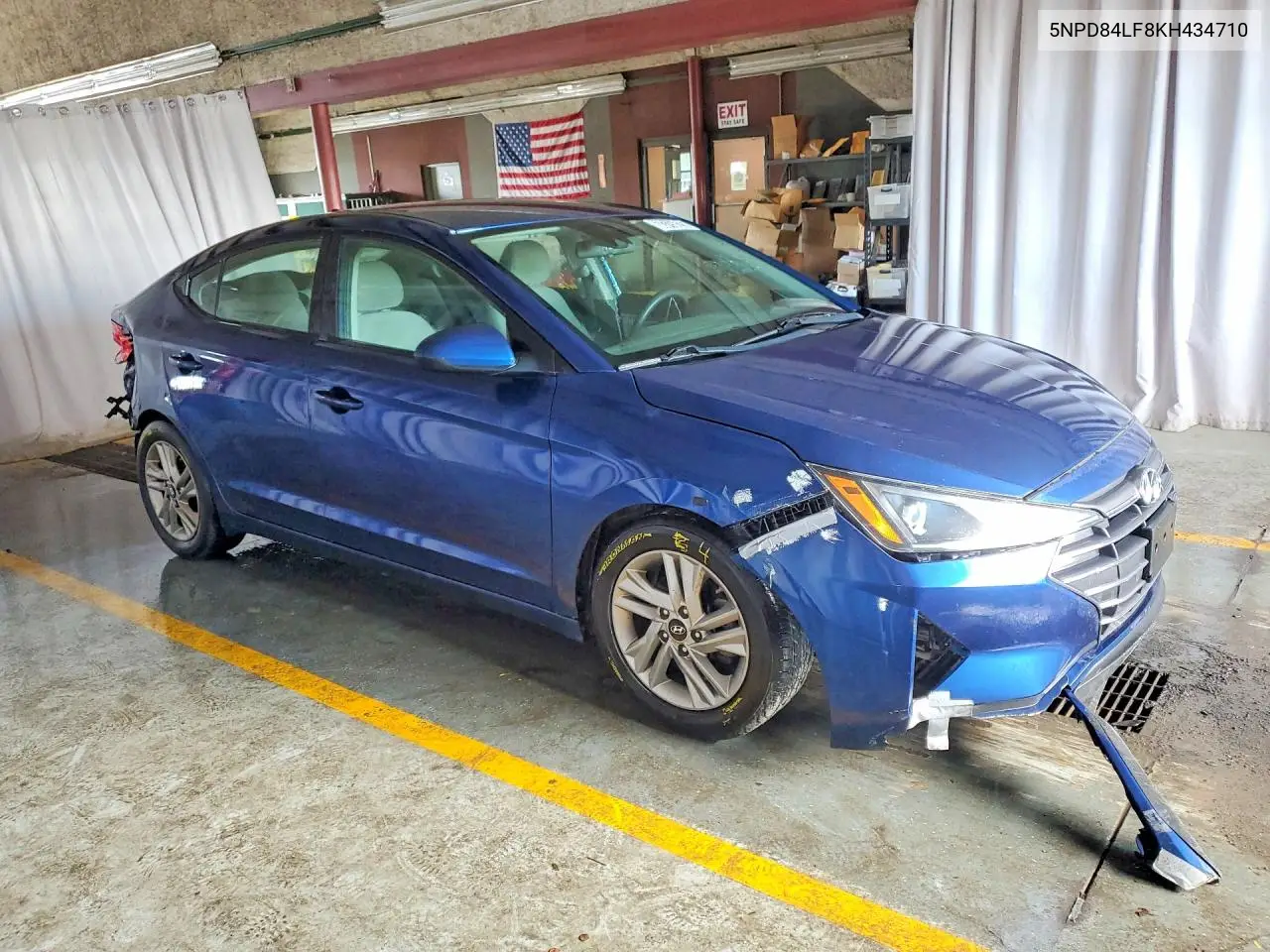 2019 HYUNDAI ELANTRA VIN 5NPD84LF8KH434710 — фото 4
