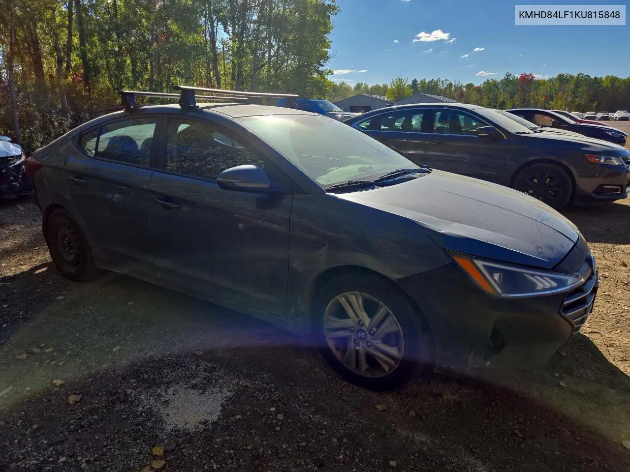 2019 HYUNDAI ELANTRA VIN KMHD84LF1KU815848 — фото 4