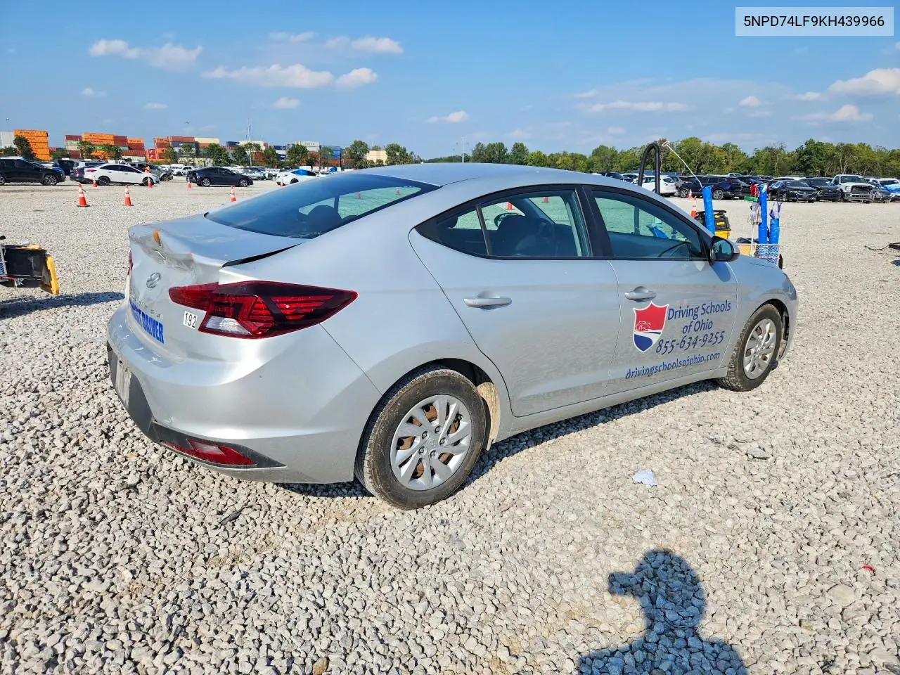 2019 HYUNDAI ELANTRA VIN 5NPD74LF9KH439966 — фото 3