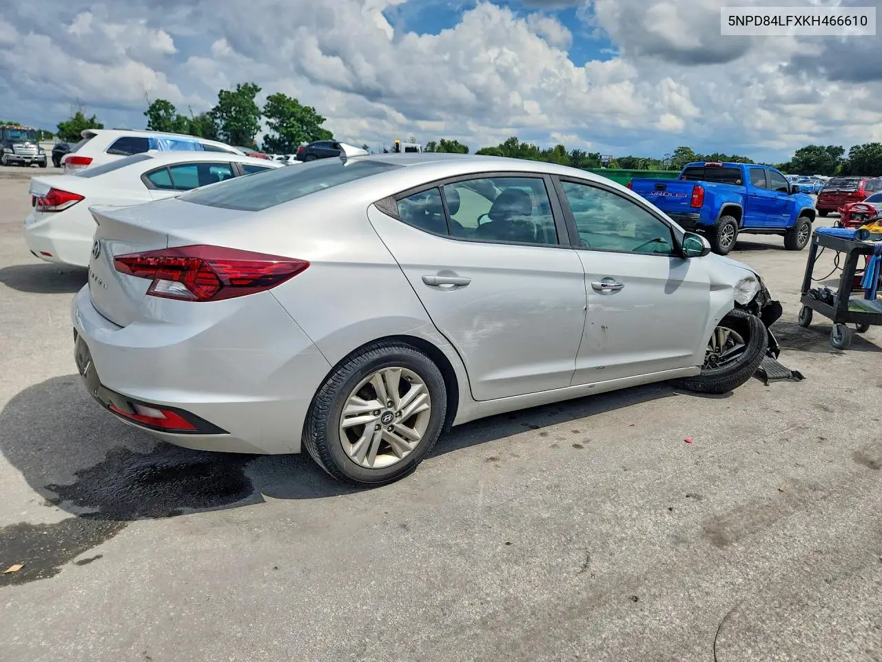 2019 HYUNDAI ELANTRA VIN 5NPD84LFXKH466610 — фото 3