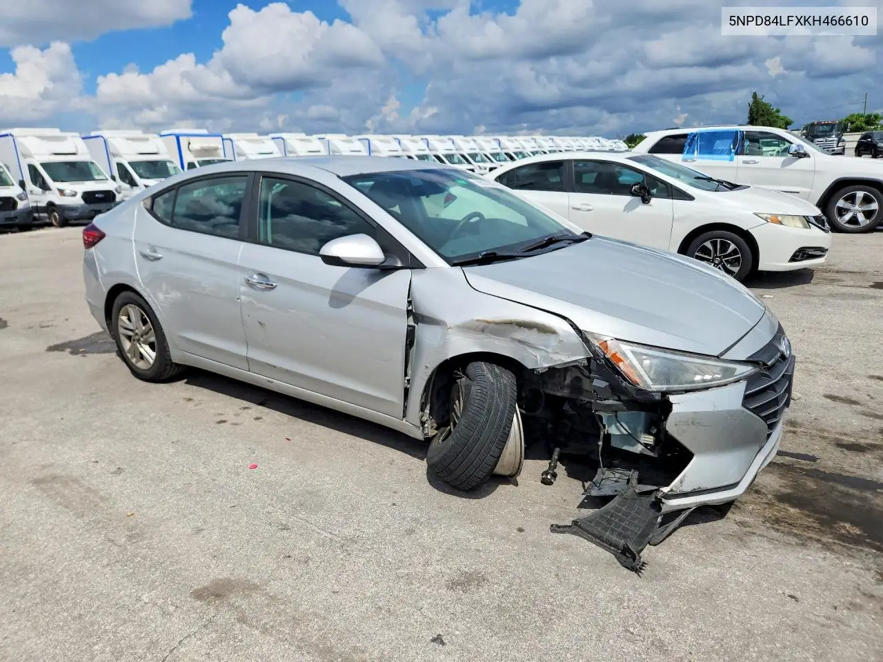 2019 HYUNDAI ELANTRA VIN 5NPD84LFXKH466610 — фото 4