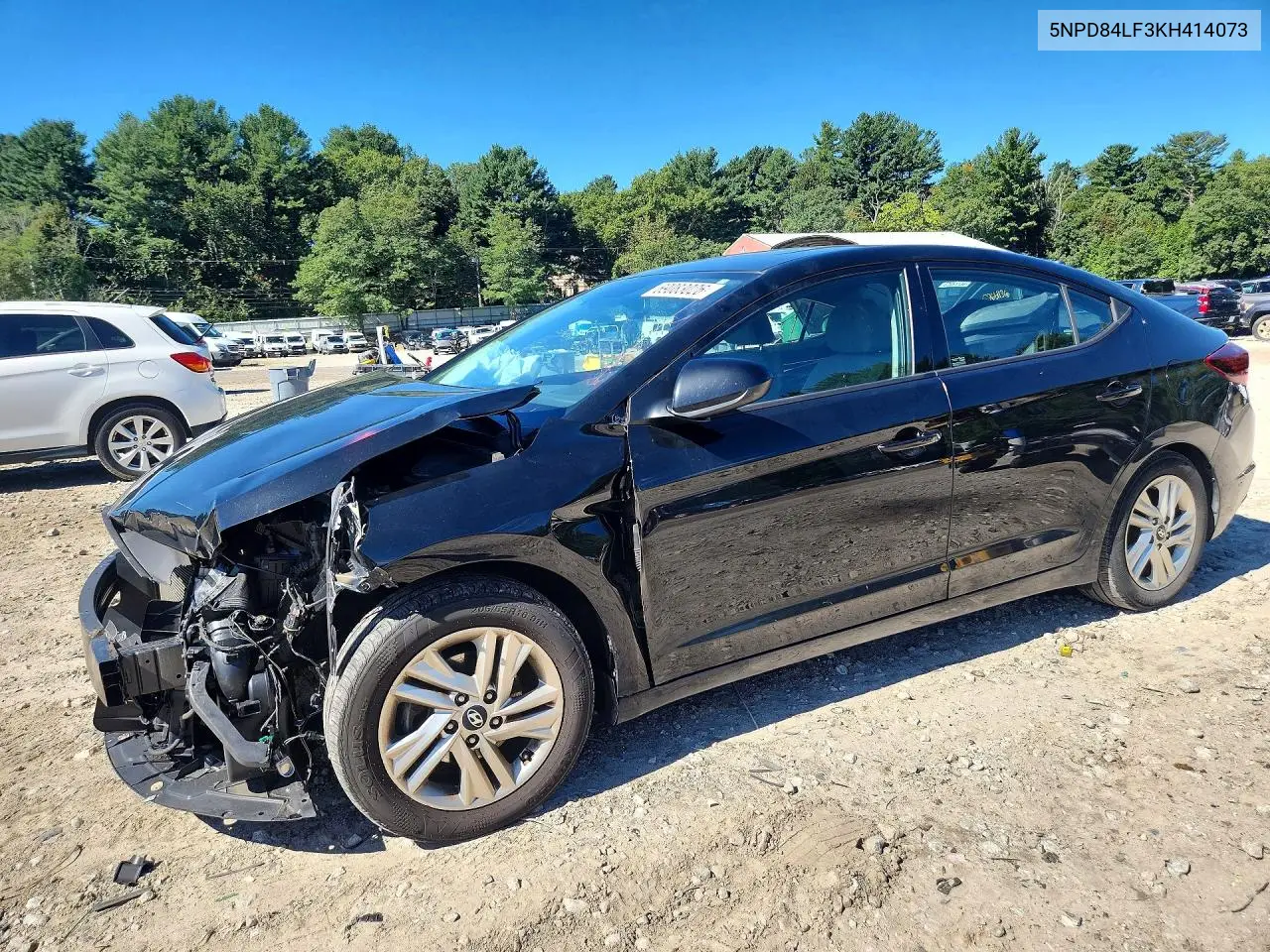 HYUNDAI ELANTRA 2019, VIN 5NPD84LF3KH414073
