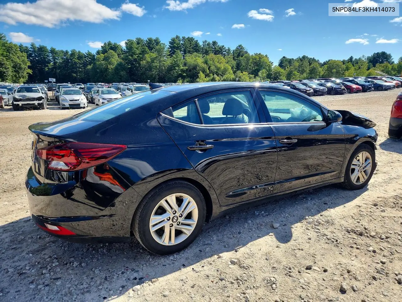 2019 HYUNDAI ELANTRA VIN 5NPD84LF3KH414073 — фото 3