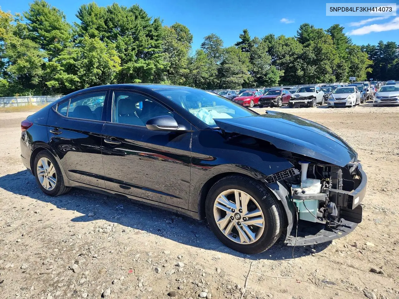 2019 HYUNDAI ELANTRA VIN 5NPD84LF3KH414073 — фото 4