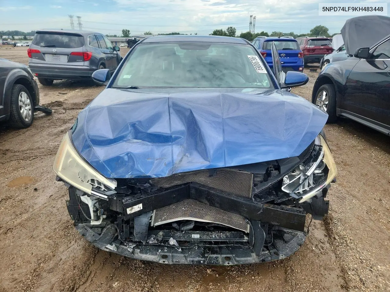 2019 HYUNDAI ELANTRA VIN 5NPD74LF9KH483448 — фото 5