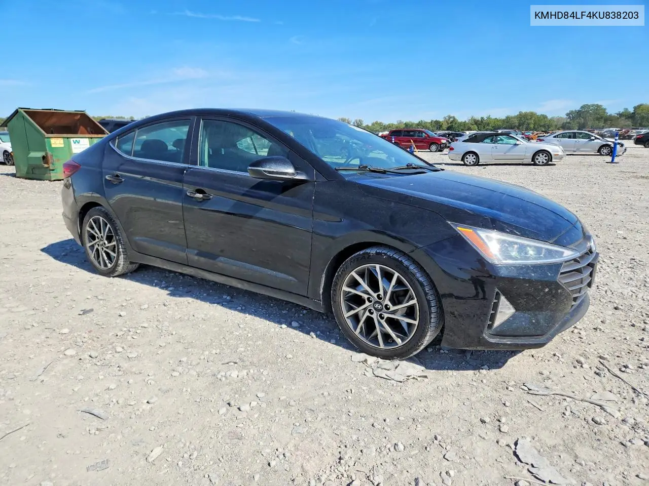2019 HYUNDAI ELANTRA VIN KMHD84LF4KU838203 — фото 4