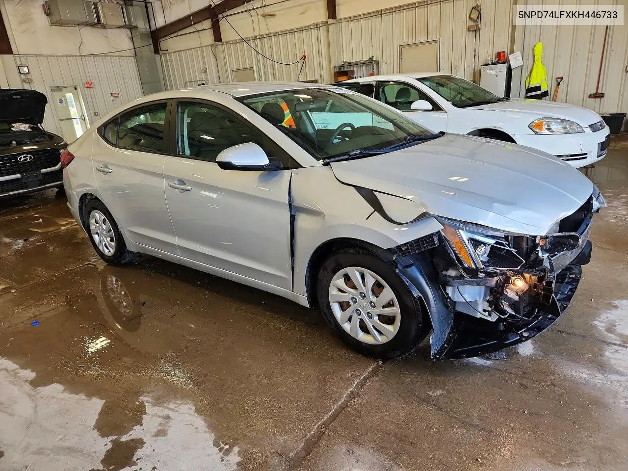 2019 HYUNDAI ELANTRA VIN 5NPD74LFXKH446733 — фото 4