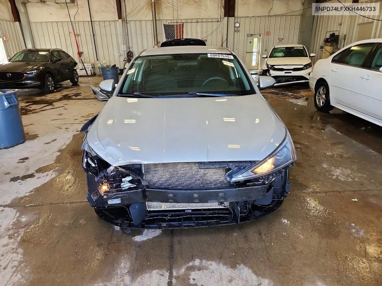 2019 HYUNDAI ELANTRA VIN 5NPD74LFXKH446733 — фото 5
