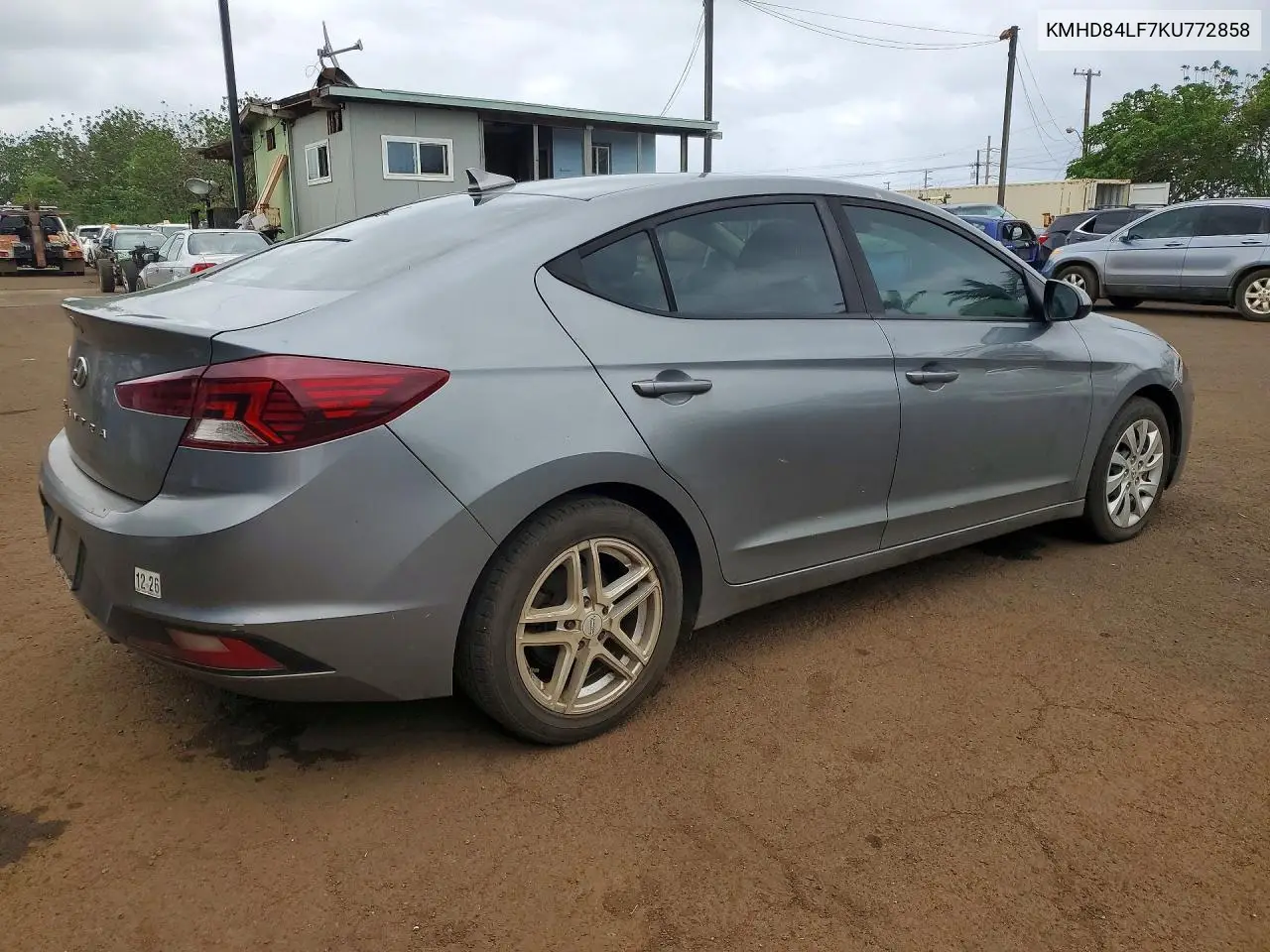2019 HYUNDAI ELANTRA VIN KMHD84LF7KU772858 — фото 3