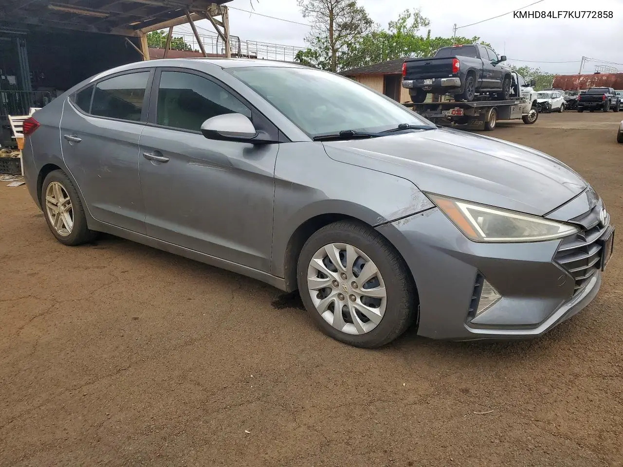 2019 HYUNDAI ELANTRA VIN KMHD84LF7KU772858 — фото 4