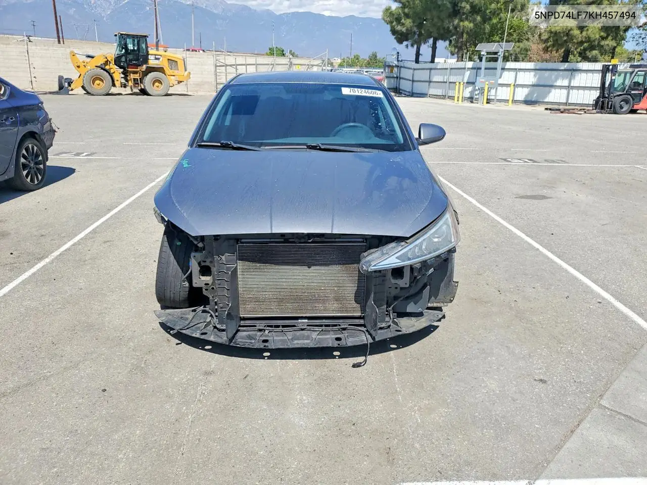 2019 HYUNDAI ELANTRA VIN 5NPD74LF7KH457494 — фото 5