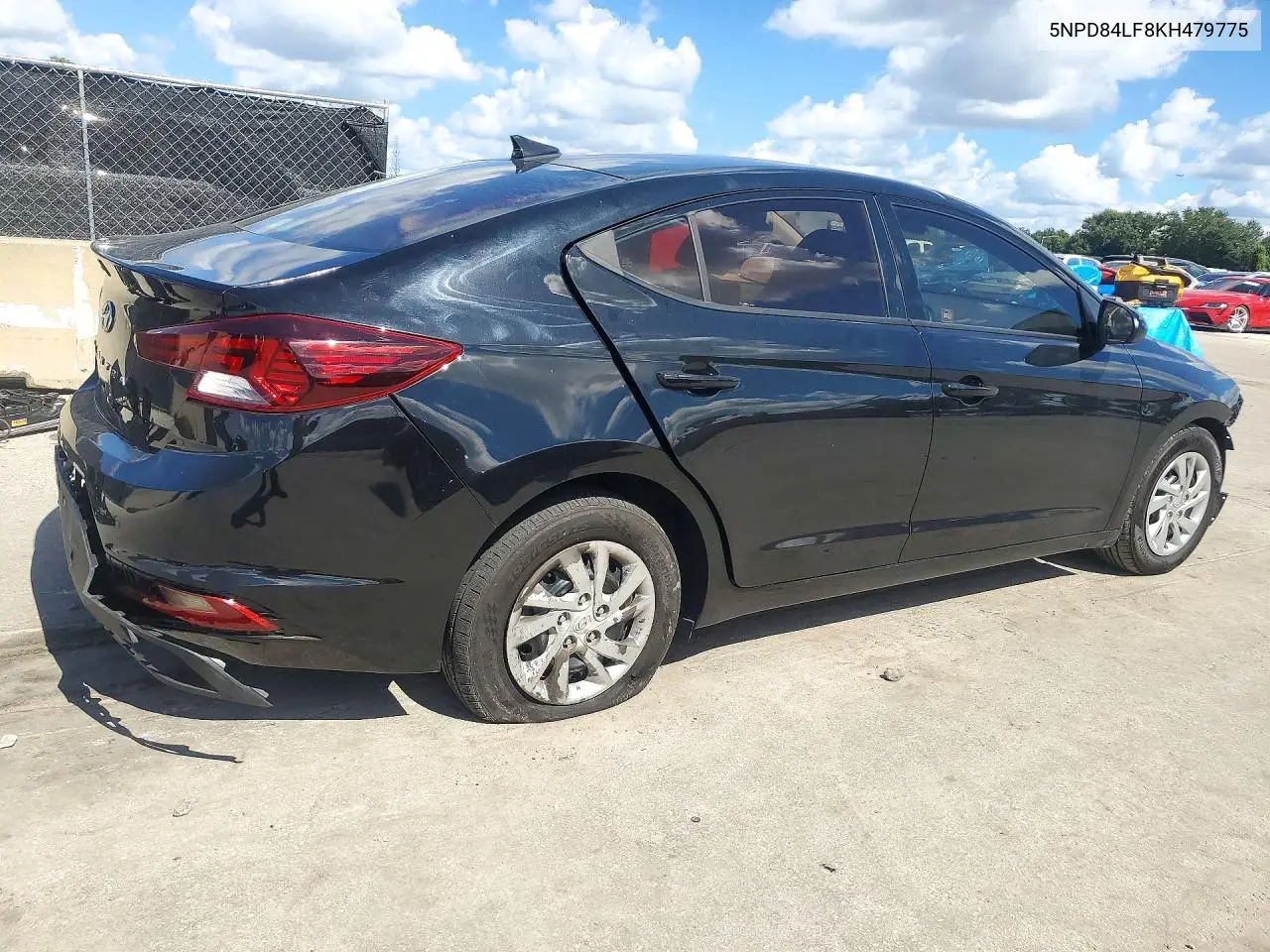 2019 HYUNDAI ELANTRA VIN 5NPD84LF8KH479775 — фото 3