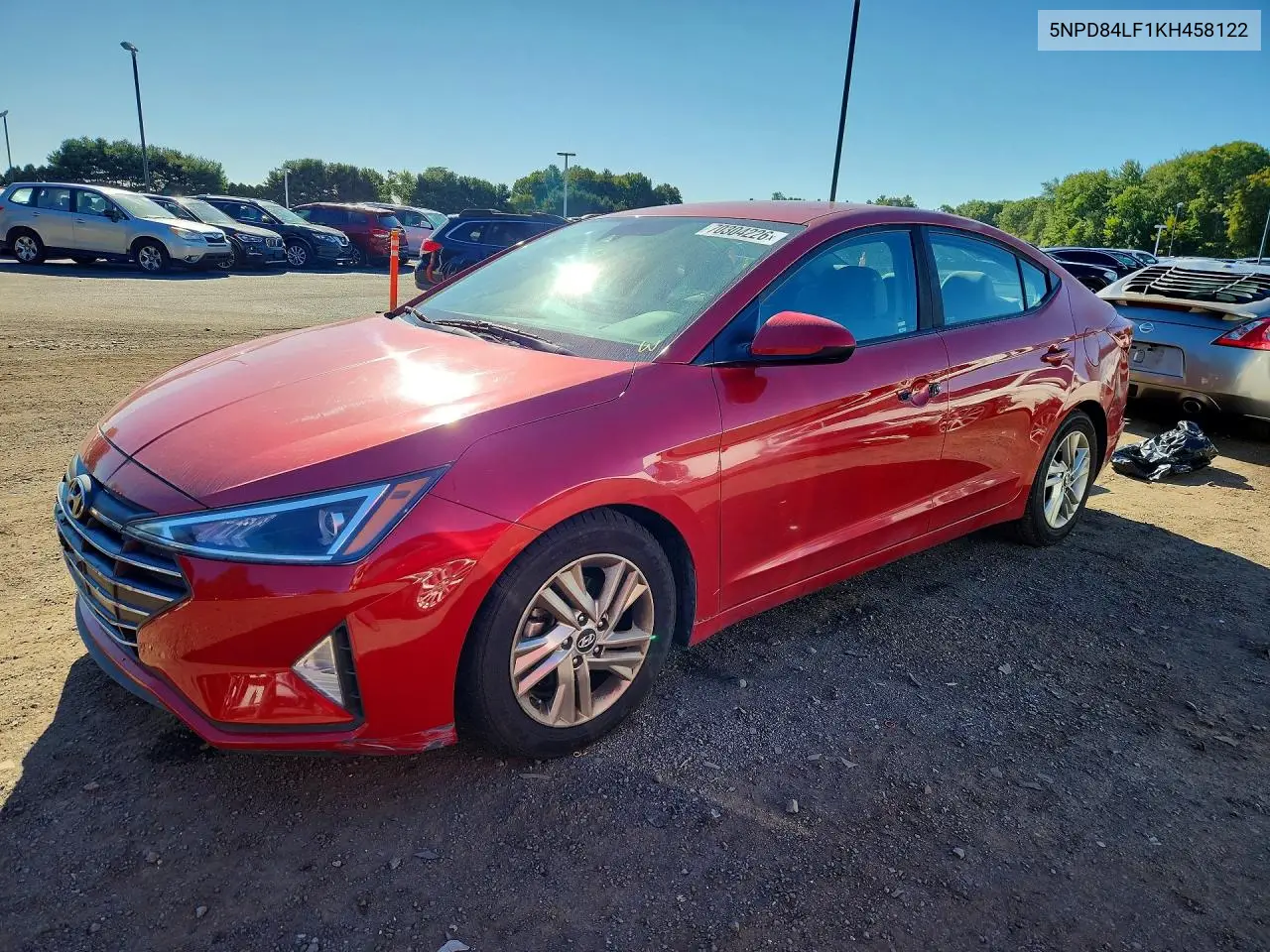 HYUNDAI ELANTRA 2019, VIN 5NPD84LF1KH458122
