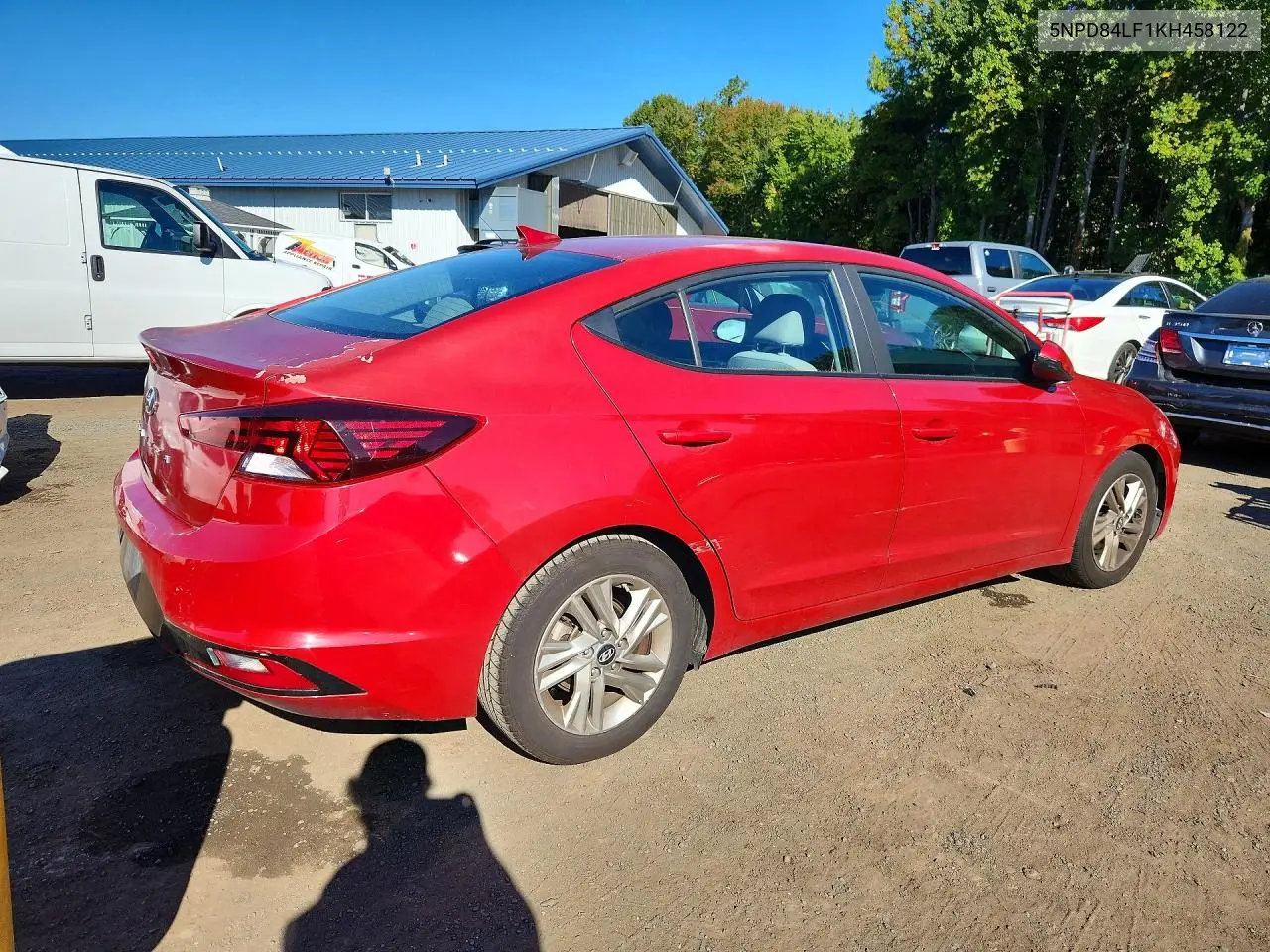 2019 HYUNDAI ELANTRA VIN 5NPD84LF1KH458122 — фото 3