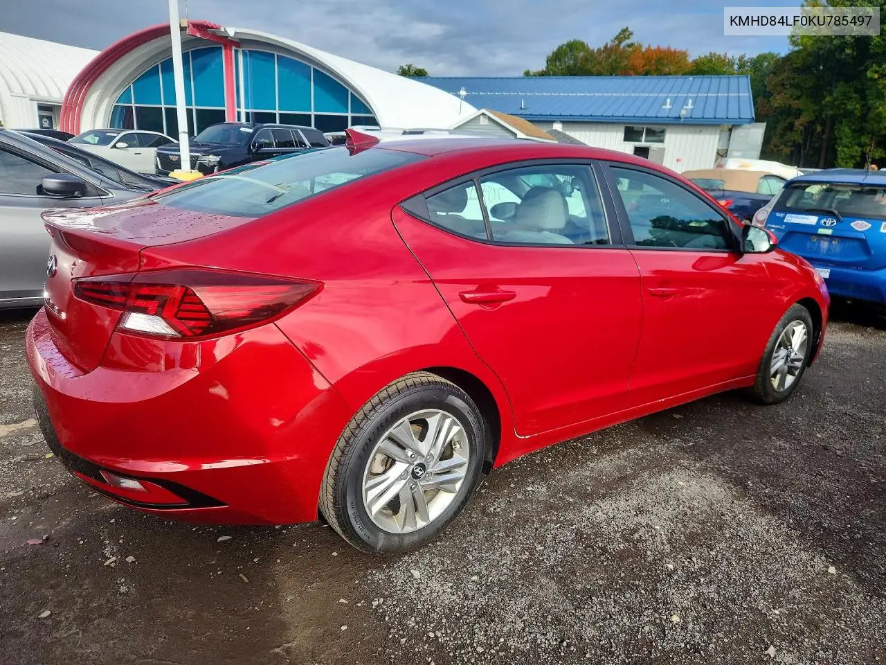 2019 HYUNDAI ELANTRA VIN KMHD84LF0KU785497 — фото 3