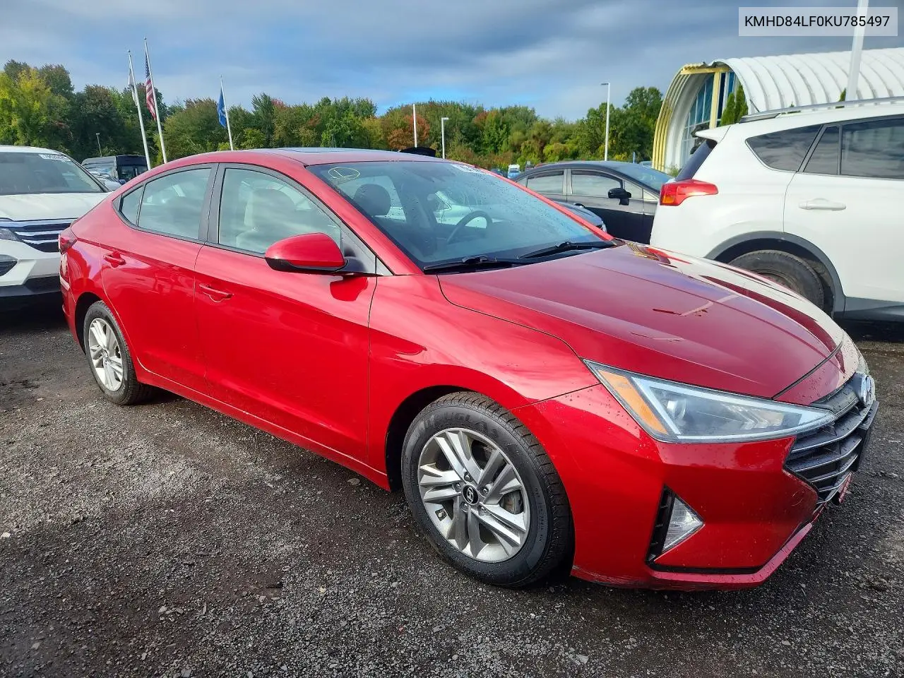 2019 HYUNDAI ELANTRA VIN KMHD84LF0KU785497 — фото 4