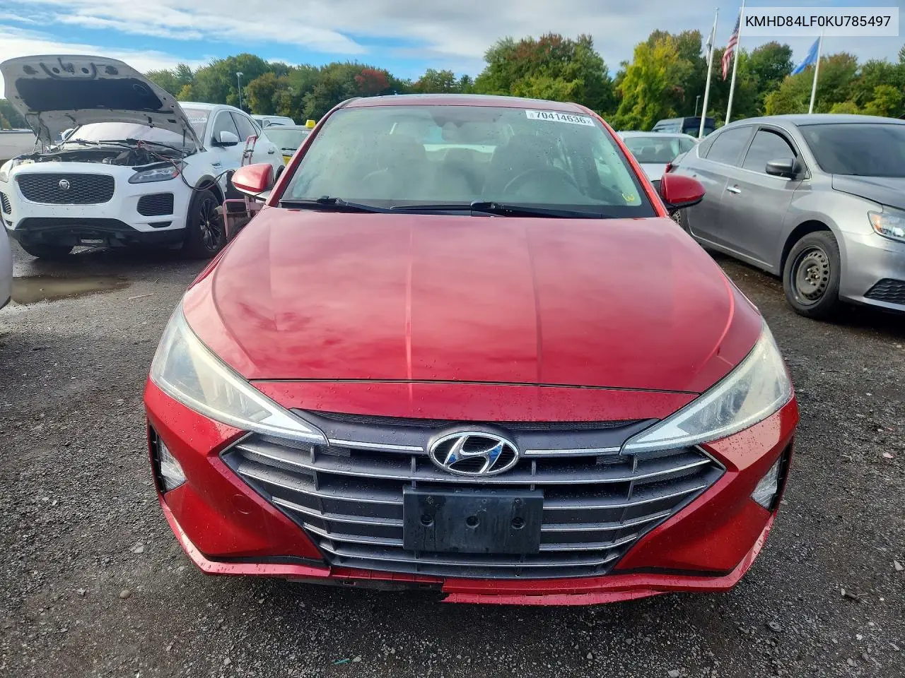 2019 HYUNDAI ELANTRA VIN KMHD84LF0KU785497 — фото 5