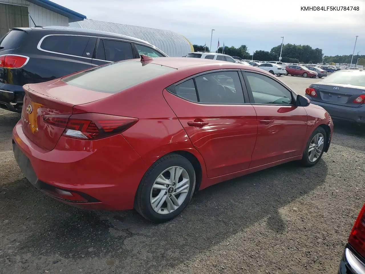 2019 HYUNDAI ELANTRA VIN KMHD84LF5KU784748 — фото 3