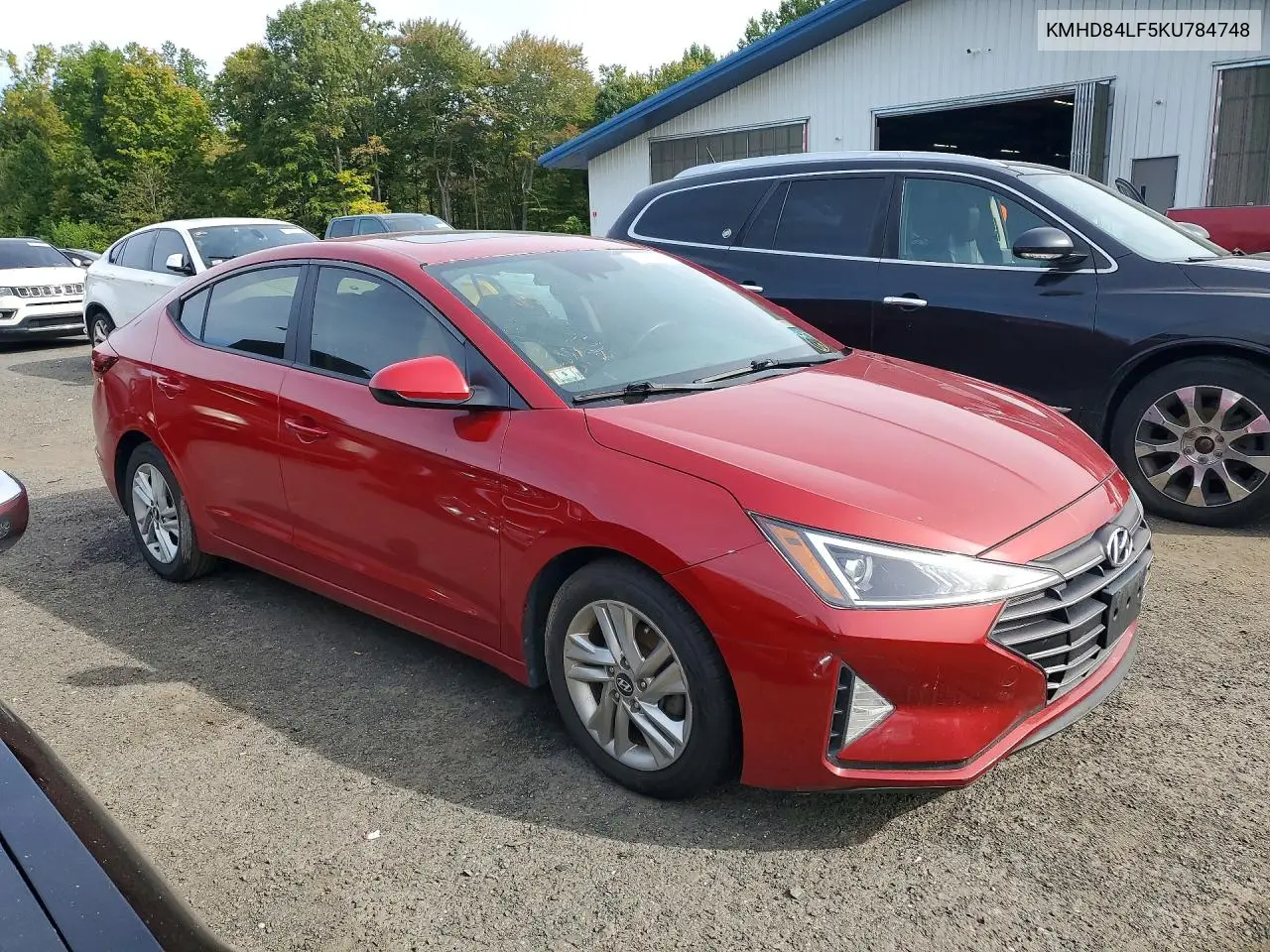 2019 HYUNDAI ELANTRA VIN KMHD84LF5KU784748 — фото 4