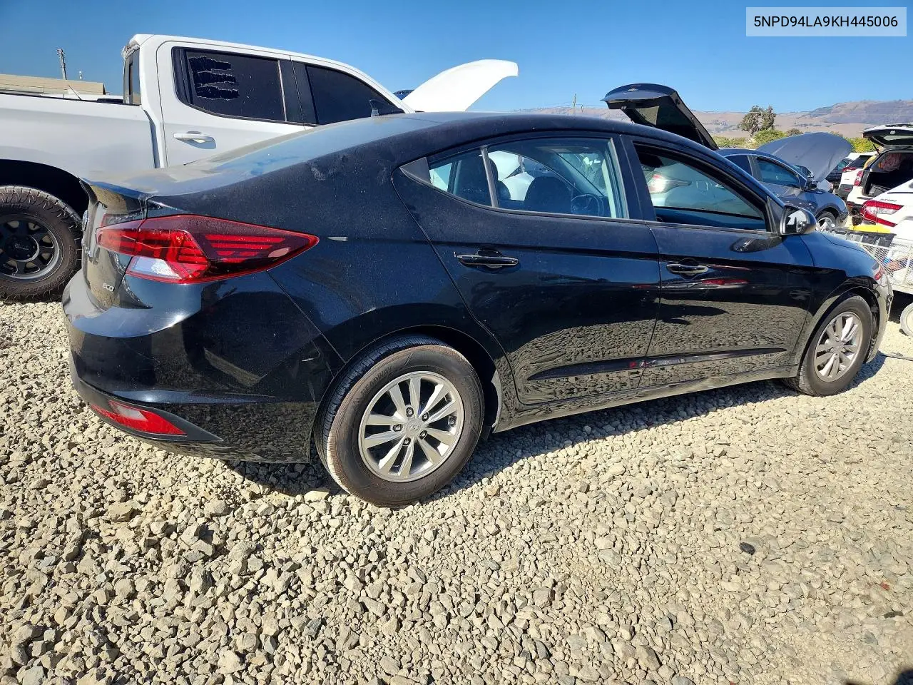 2019 HYUNDAI ELANTRA VIN 5NPD94LA9KH445006 — фото 3