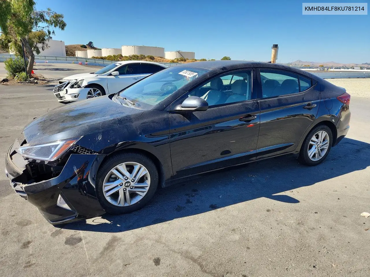 HYUNDAI ELANTRA 2019, VIN KMHD84LF8KU781214