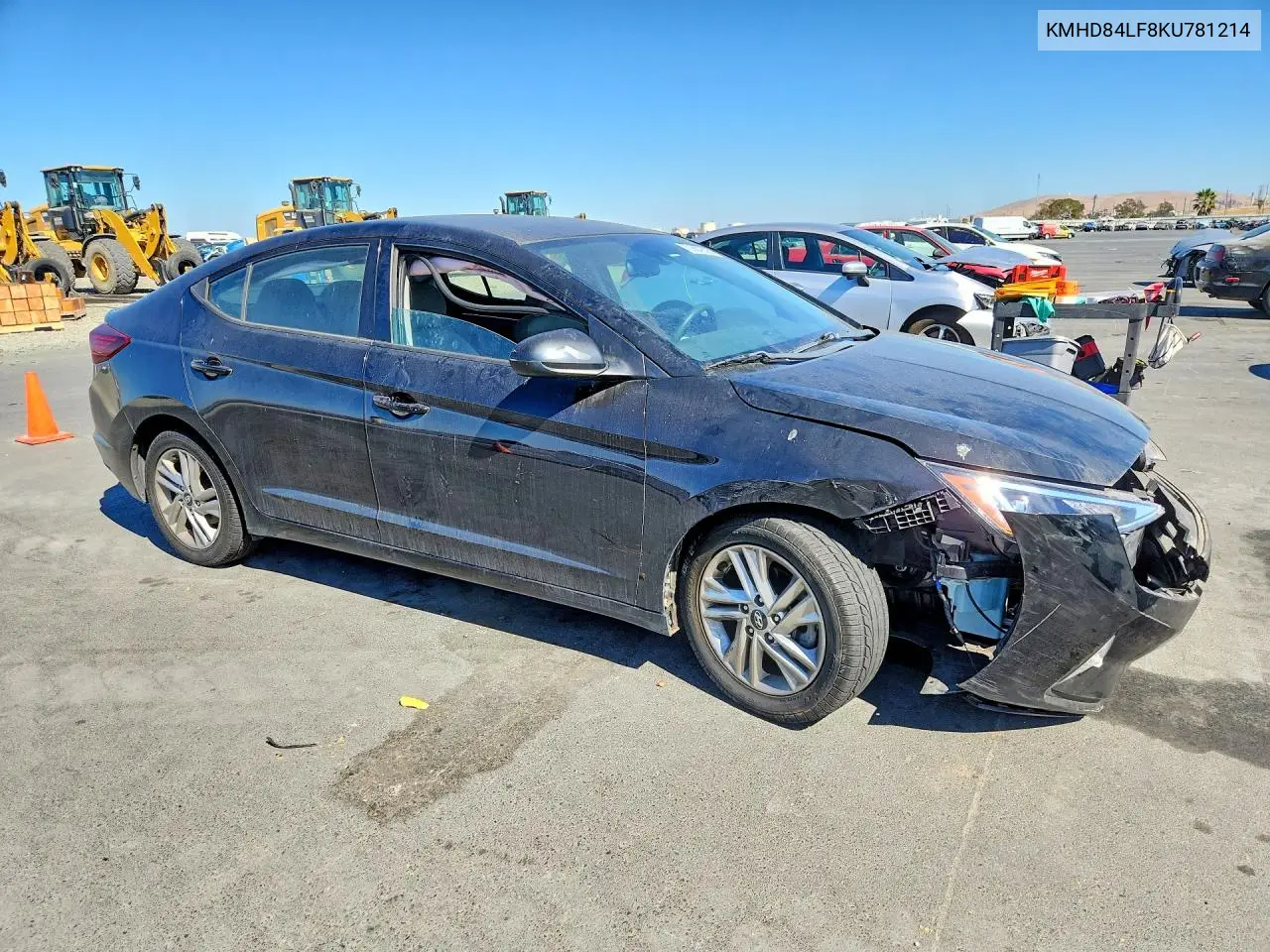 2019 HYUNDAI ELANTRA VIN KMHD84LF8KU781214 — фото 4