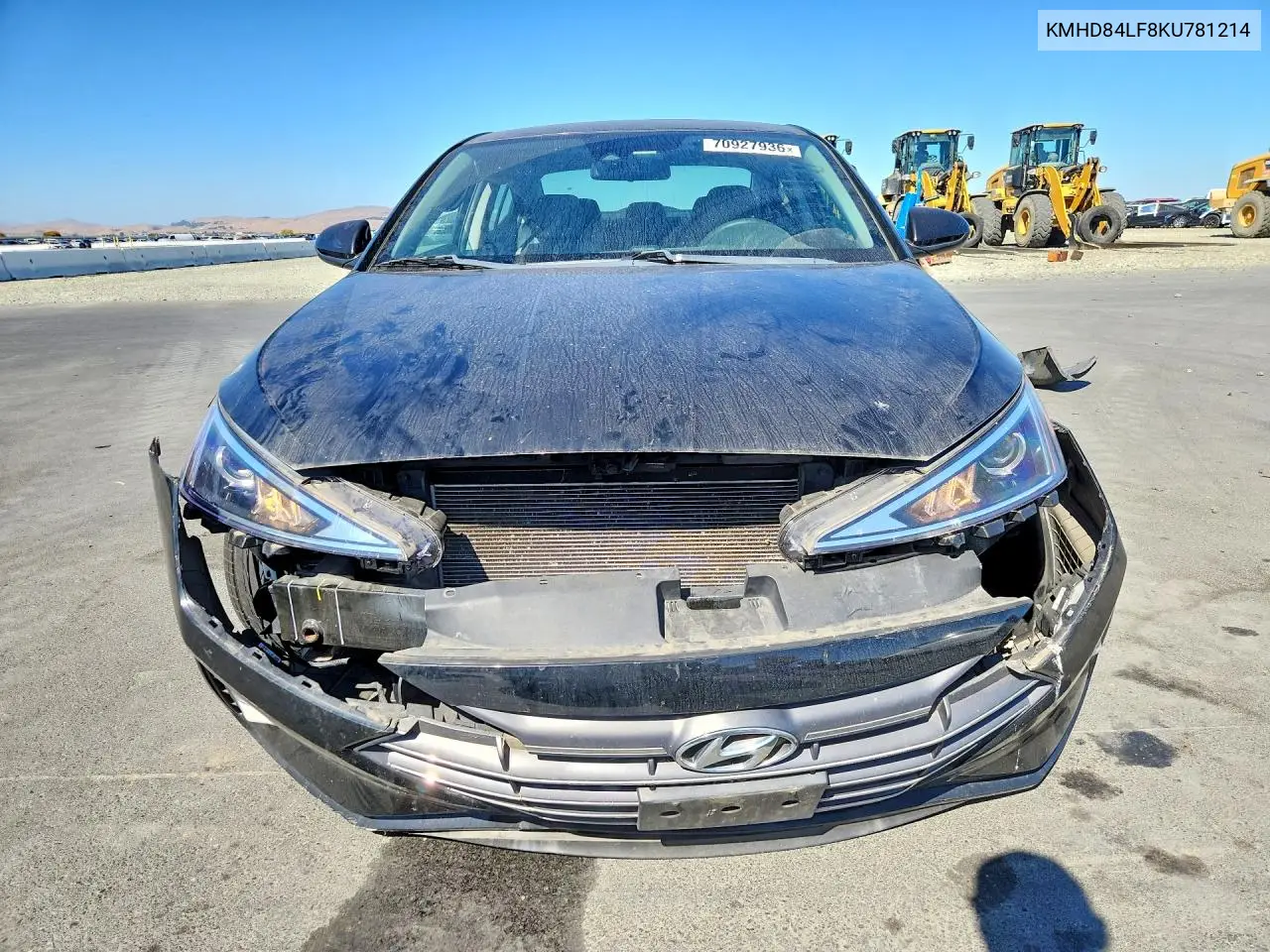 2019 HYUNDAI ELANTRA VIN KMHD84LF8KU781214 — фото 5
