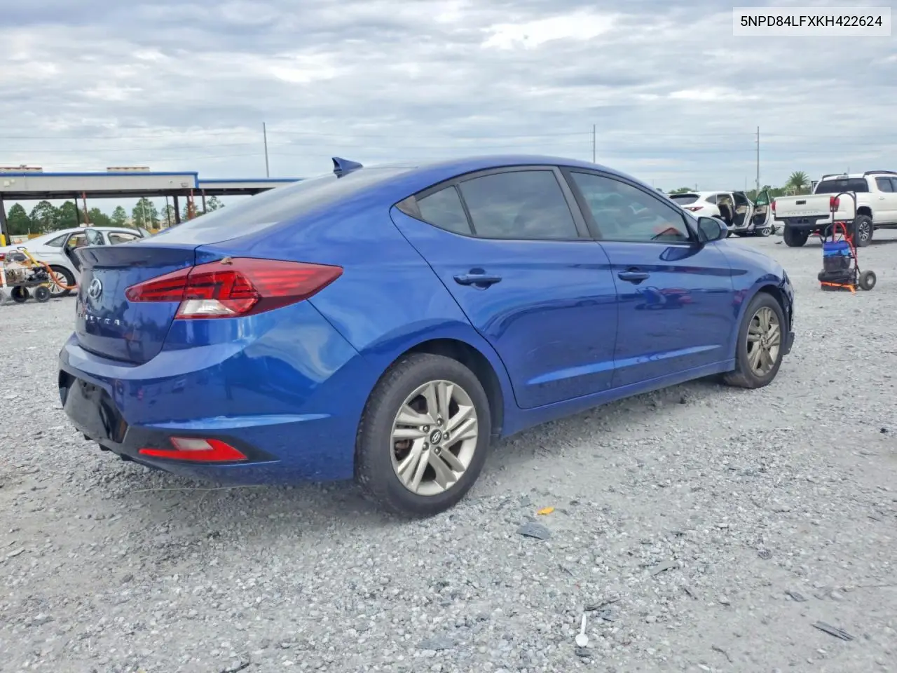2019 HYUNDAI ELANTRA VIN 5NPD84LFXKH422624 — фото 3
