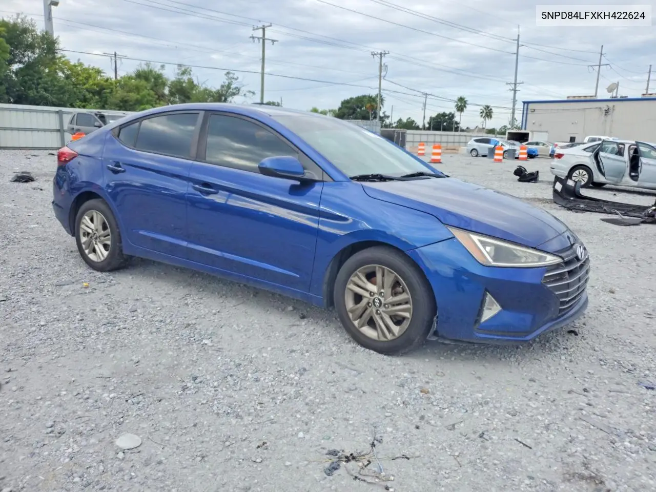 2019 HYUNDAI ELANTRA VIN 5NPD84LFXKH422624 — фото 4