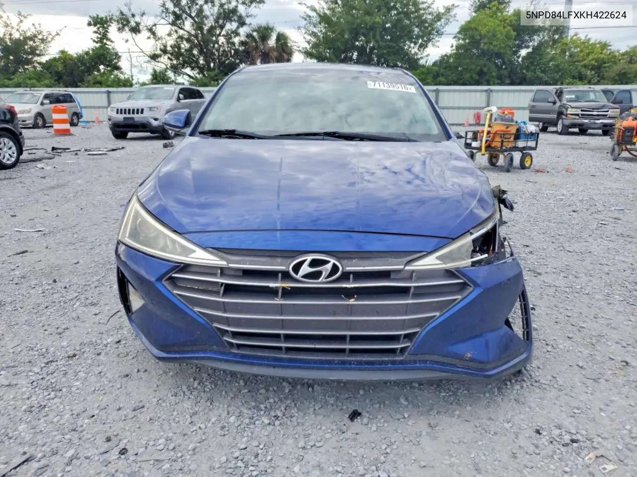 2019 HYUNDAI ELANTRA VIN 5NPD84LFXKH422624 — фото 5