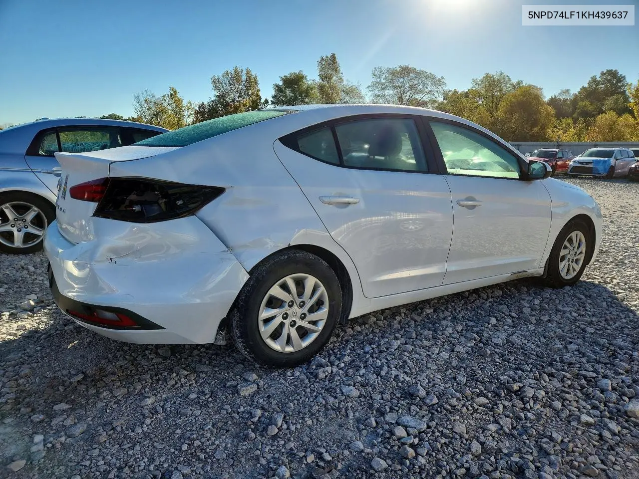 2019 HYUNDAI ELANTRA VIN 5NPD74LF1KH439637 — фото 3