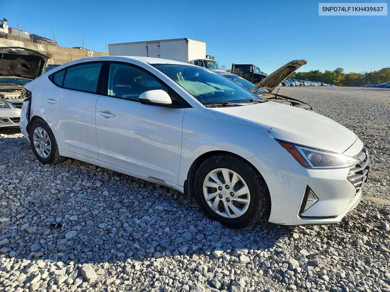2019 HYUNDAI ELANTRA VIN 5NPD74LF1KH439637 — фото 4