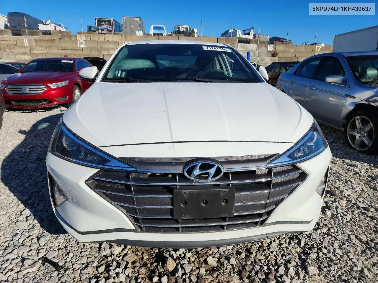 2019 HYUNDAI ELANTRA VIN 5NPD74LF1KH439637 — фото 5