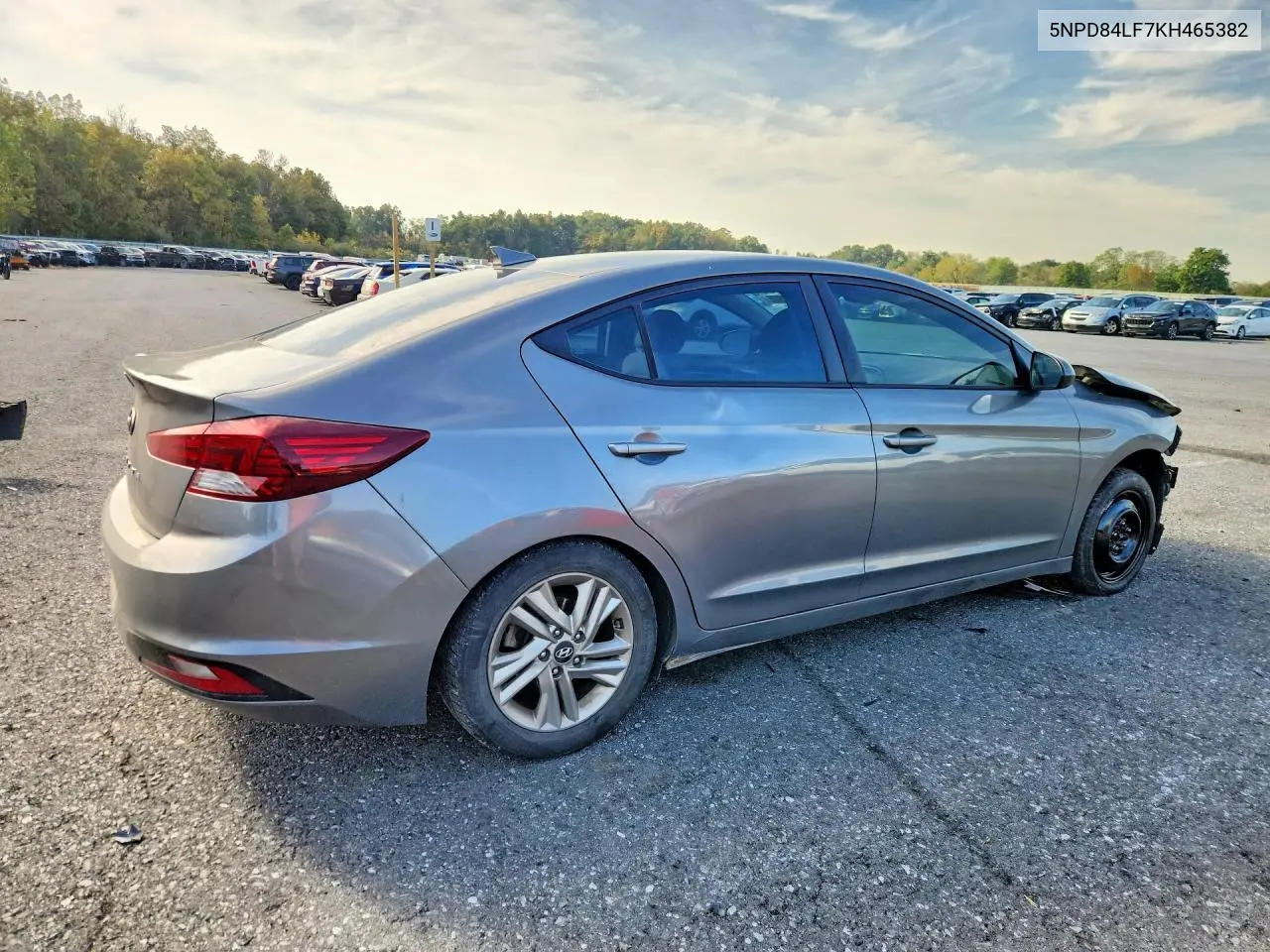 2019 HYUNDAI ELANTRA VIN 5NPD84LF7KH465382 — фото 3