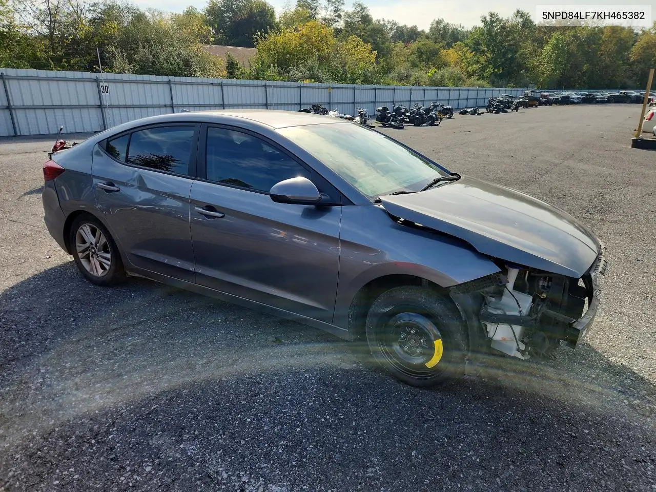 2019 HYUNDAI ELANTRA VIN 5NPD84LF7KH465382 — фото 4