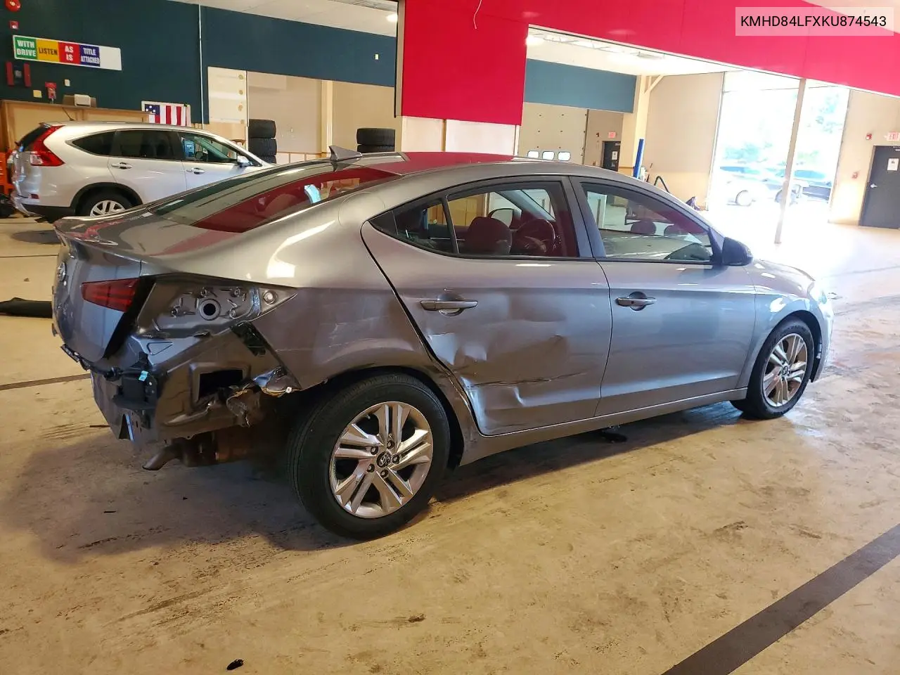 2019 HYUNDAI ELANTRA VIN KMHD84LFXKU874543 — фото 3