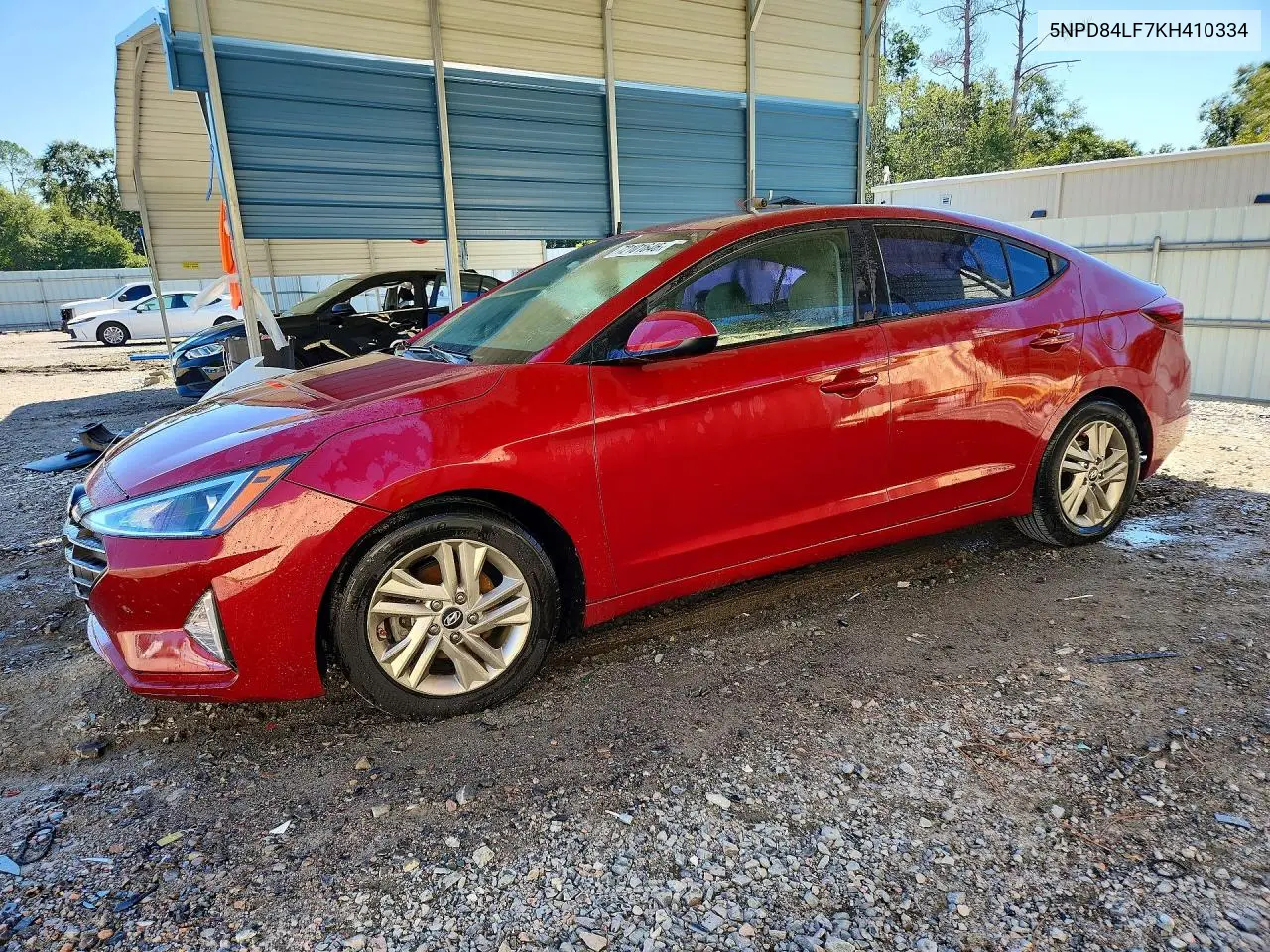 HYUNDAI ELANTRA 2019, VIN 5NPD84LF7KH410334