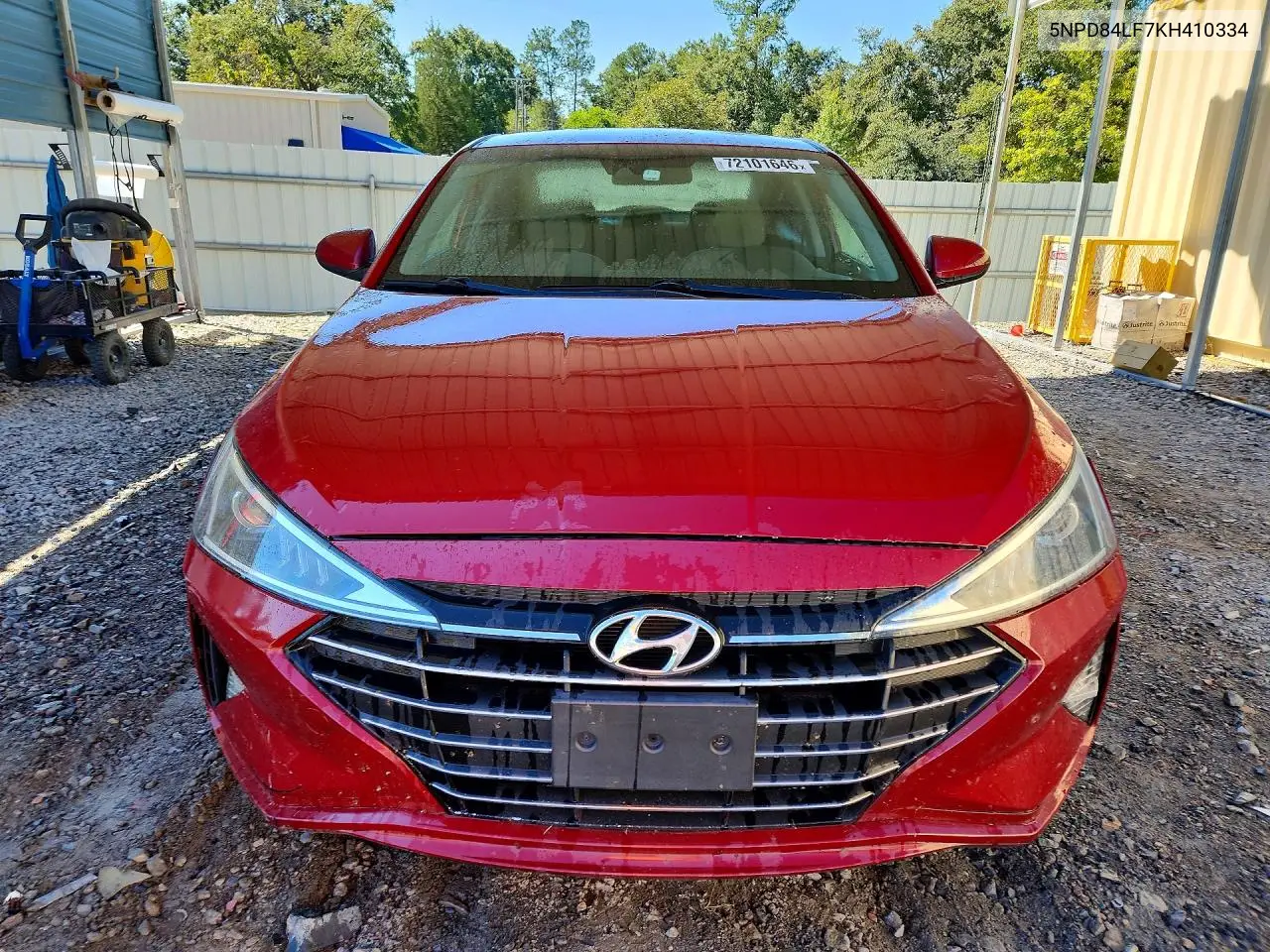 2019 HYUNDAI ELANTRA VIN 5NPD84LF7KH410334 — фото 5