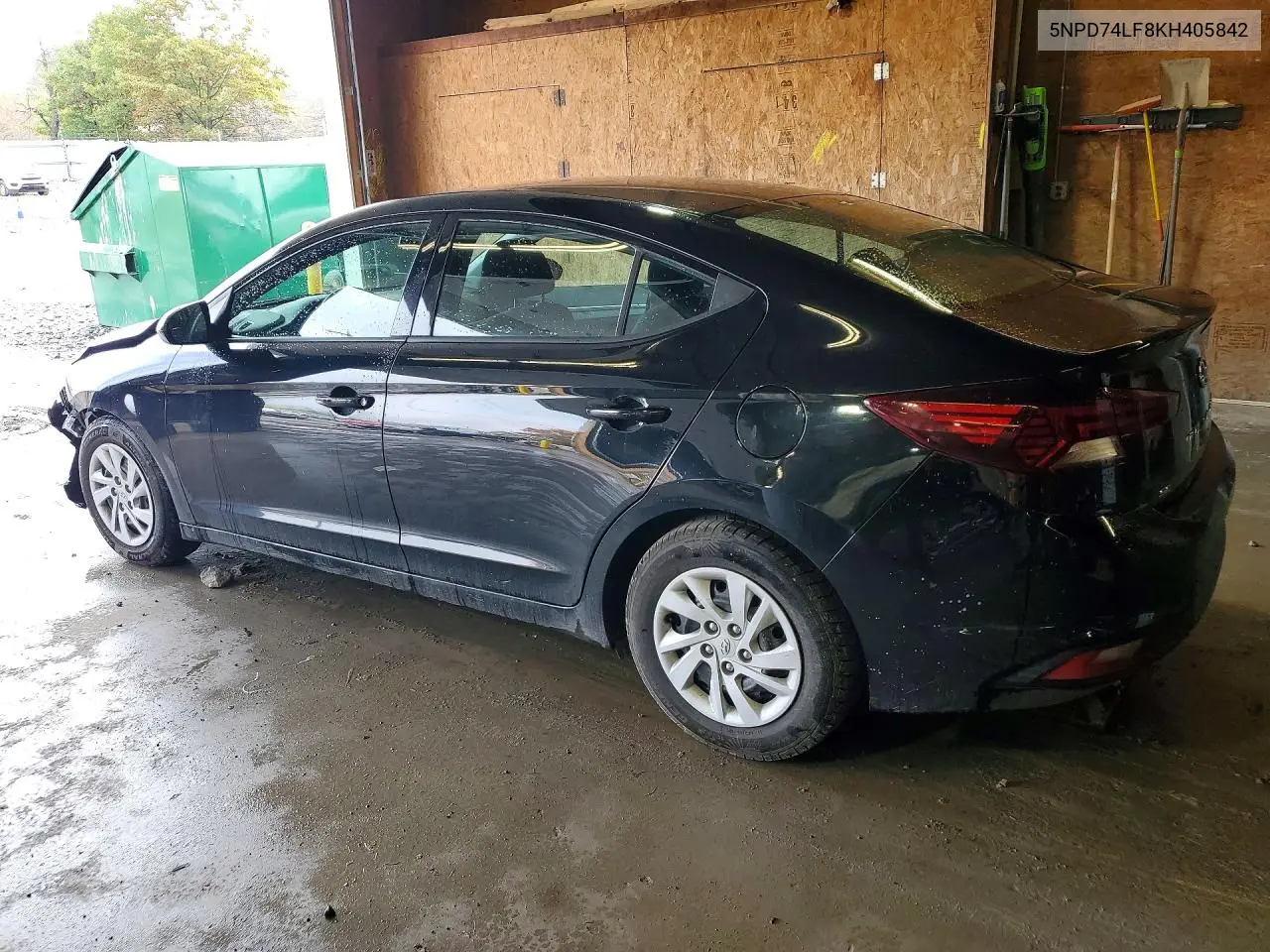 2019 HYUNDAI ELANTRA VIN 5NPD74LF8KH405842 — фото 2