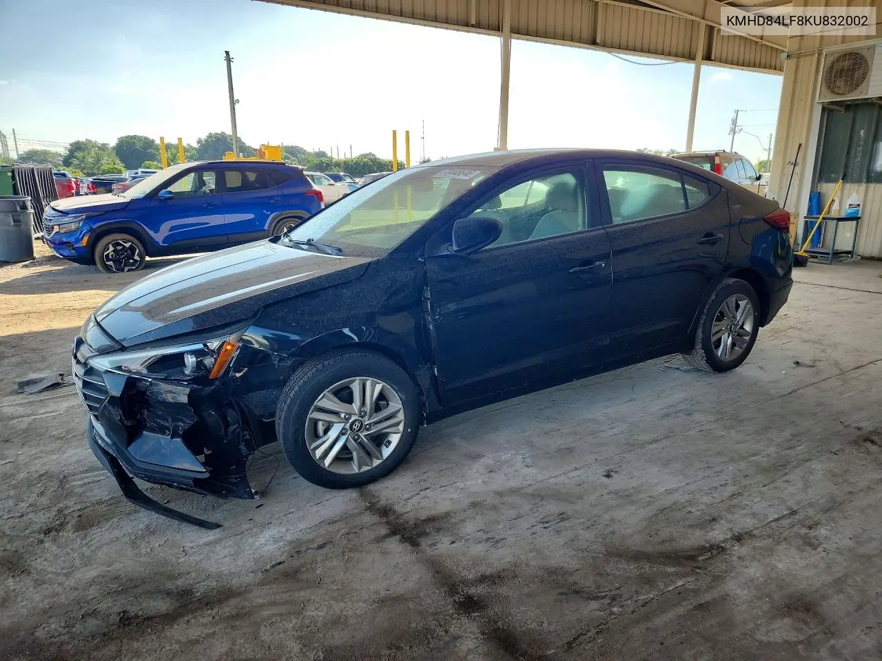HYUNDAI ELANTRA 2019, VIN KMHD84LF8KU832002