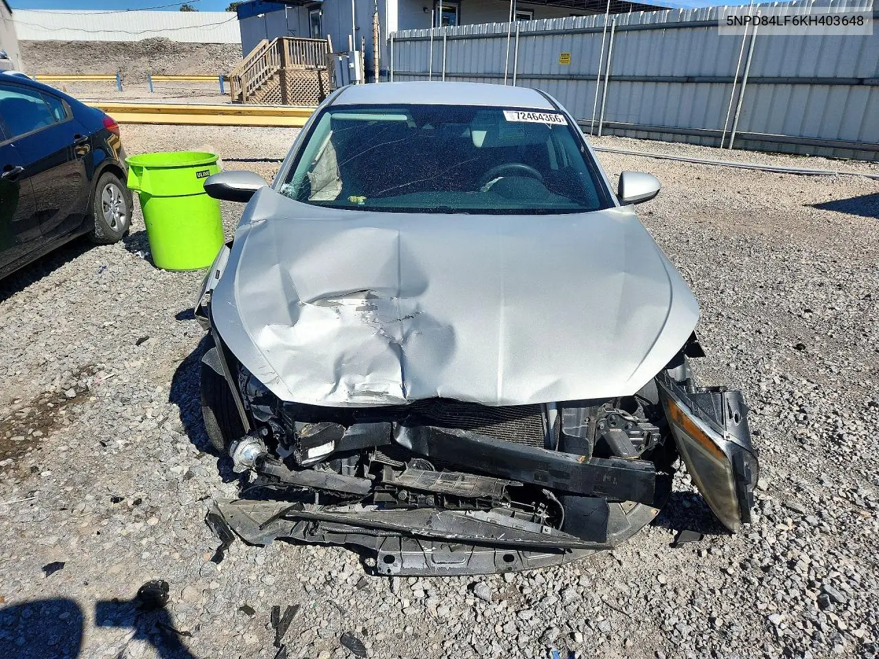 2019 HYUNDAI ELANTRA VIN 5NPD84LF6KH403648 — фото 5